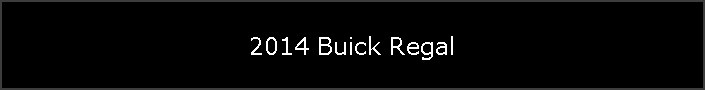 2014 Buick Regal